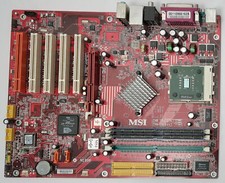 MSI K7N2 Delta 2 Socket A AGP Retro Motherboard + AMD Athlon XP 3000+ + 2GB RAM picture