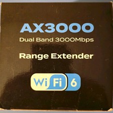 AX3000 WiFi 6 Range Extender Booster - Dual Band 2.4/5GHz, Gigabit Ethernet picture