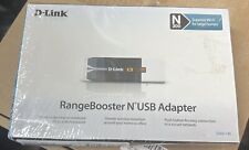 NEW D-Link RangeBooster N USB Adapter DWA-140 Wireless N-300 Greater Reception picture