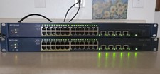 NETGEAR ProSafe FS728TLP 28-Port Smart Switch 12 Poe and 4 Gigabit Ports - Blue picture