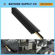 30ft Floor Cord Cover - Cable Protector & Management Solution, Prevent Trips, Bl picture