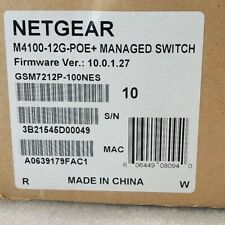 New Netgear GSM7212P M4100-12G-POE+ 12GE POE+ 380W 4 SFP picture