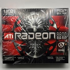 ATI Radeon 9600 SE 128MB AGP Open Box Complete CD Manual Shrink On Tested picture