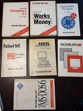 Vintage Packard Bell 486XL PC Manuals Lot MS-DOS 6 Windows 3.1 Navigator Retro picture