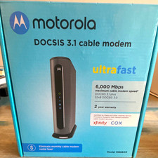 Motorola MB8600 DOCSIS 3.1 Cable Modem 6000 Mbps 32x8 1GbE XFINITY picture