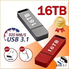 16TB USB 3.2 Type-C Flash Drive Metal Pen Drive Memory Stick PC Laptop Notebook picture