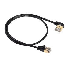 SinLoon Cat8 Ethernet Cable 90 Degree Right Angle 0.6m 40Gbps Japan Import picture