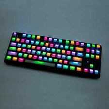 Translucent Shine-through Side-Legend Keycaps 104 Keys picture