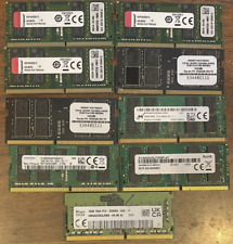 LOT OF 9  16GB Mixed Speeds/Brands PC4 SODIMM LAPTOP RAM TESTED picture