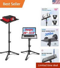 Projector Stand Tripod Adjustable Height Portable Laptop Rack Tray picture