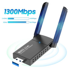 USB 3.0 Wireless WIFI Adapter 1300Mbps Long Range Dongle Dual Band 5Ghz Network picture