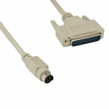 6' MDIN 8 8Pin Male To DB25 25Pin Male Cable 28AWG Shielded for Mac to Modem picture