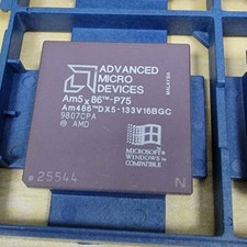 For AM5X86-P75 AMD AM486DX5-133V16BGC CPU 32-Bit PGA168 picture
