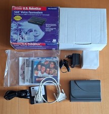 3COM U.S. Robotics Modem 56K Voice Fax Modem Original Box with Power Supply / Extremely Rare picture