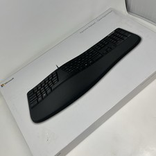 Microsoft Ergonomic Keyboard Wired USB Model 1878 LXM-00001 MINT Open Box TESTED picture