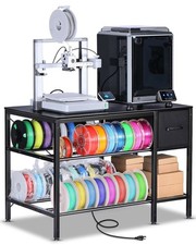 Multi-Functional 3D Printer Stand with Built-In Power Strip & Storage Solutions picture