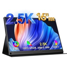 Used | 2K Portable Monitor 16 Inch Computer Display Gaming Monitor w/VESA Mount picture