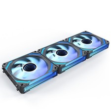 Pack 120mm RGB PC Case Fans Black 2000RPM Daisy Chain Controller picture