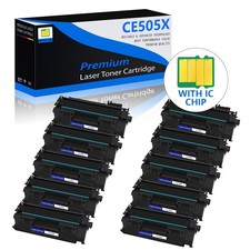 10PK CE505X 05X High Yield Toner Cartridge Compatible for HP LaserJet P2055X picture