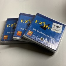 NOS Sealed SyQuest EZ Drive 135MB Removable Hard Disk Cartridge, Lot of 3 picture