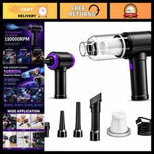 Powerful 3-in-1 Keyboard Vacuum & Electric Air Duster, 14.5KPA, USB, Portable Du picture