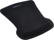 Amazon Basics Irregular Ergonomic Gel Computer Mouse Pad with Wrist Black picture