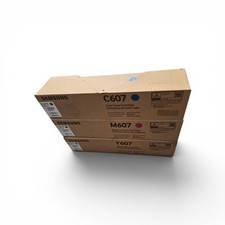 3 Genuine Samsung MultiXpress CLX-9250ND/9352NA CLT-607S CMY Toner Cartridges picture