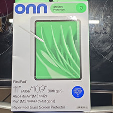 onn. Paper-Feel Matte Tempered Glass for iPad 11