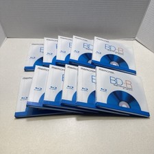 Memorex Blu-Ray Discs BD-R 6X 25GB; Single Layer Discs Brand New Lot Of 11 picture