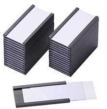 30 Pack Magnetic Label Holder for Shelf File Cabinet Office Cabinet picture