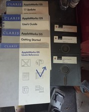 Claris AppleWorks GS Manuals and floppies: User's Guide, Getting Started, 1.1 picture