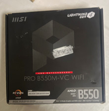 MSI B550M-VC WI-FI Gaming Motherboard Lightning Gen 4 AMD Ryzen 5000 desktop picture
