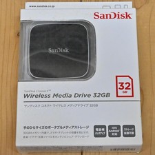 SanDisk Wireless Media Drive 32GB Portable Wi-Fi SSD with SD Slot Unopened picture