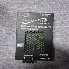 Transition Networks J/FE-CF-03 Converter 100Mbps SC to RJ-45 Fiber To Ethernet picture