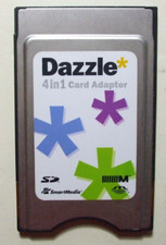 Dazzle 4-in-1 Memory Card PCMCIA PC Card Adapter SmartMedia SM SD MemoryStick MS picture