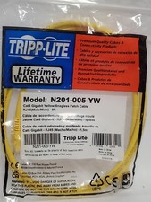 TRIPP-LITE N201-005-YW RJ45 MALE/MALE  5ft BLACK CABLE  YELLOW 1PCS picture