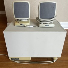 Altec Lansing ACS340 Multimedia Computer Wired Speakers NO POWER CORD UNTESTED picture