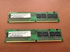 2 X 512MB MICRON PC2-4200U DDR2-533 MEMORY 1GB TOTAL - LEAD FREE - U.K. ORIGIN picture