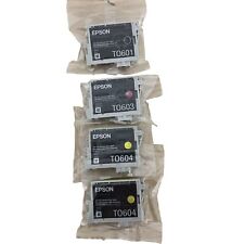 Four Epson Ink Cartridges T0601 (1), T0603 (1), T0604 (2) Factory Sealed picture