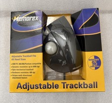 Memorex Adjustable Trackball Windows 95 Compatible P/N 3202-2314, NEW picture