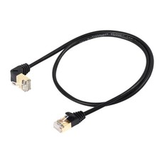 90 Degree Cat8 Ethernet Cable, High Speed 40Gbps 2000Mhz Network Cord, with G... picture