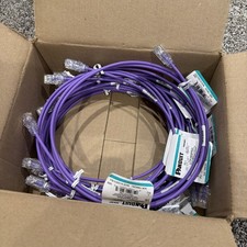 LOT OF 10. Panduit UTP28SP5VL Cat6 28 AWG Network Patch Cable/Cord, 5 Ft Violet  picture
