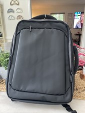NWOT Black Laptop Backpack with USB Charging Adjustable Straps Back To School picture