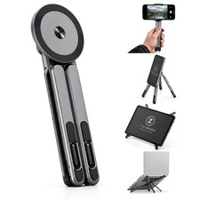 Upgraded Magnetic Laptop Stand for Desk, 4-in-1 Foldable Computer Stand, N52 ... picture