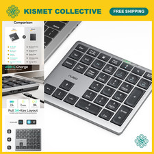 Wireless Number Pad for Laptop - Bluetooth 5.0 & 2.4G Connection, Portable Keypa picture