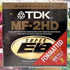 TDK Micro Floppy Disks MF-2HD Formatted 3.5