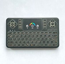 Q9 Mini Wireless Keyboard w/ Touchpad, Colorful Backlit Rechargeable picture