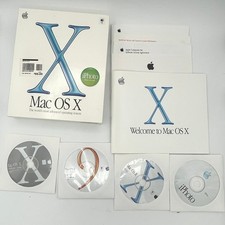 Apple Mac OS X 10.1.3 & Mac OS 9.2.1 Retail Box Set w/ Manuals Original Box Vtg picture