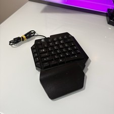 One Handed Gaming Keyboard USB Ergonomic Design RGB Backlit Plug And Play Half picture