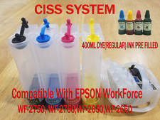 CISS Continuous Ink System Compatible with Epson WF2750,WF2760DYE INK PRE FILLED picture